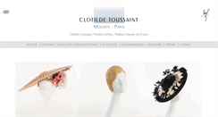 Desktop Screenshot of clotildetoussaint.com