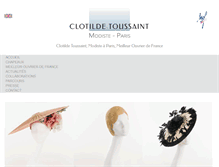 Tablet Screenshot of clotildetoussaint.com